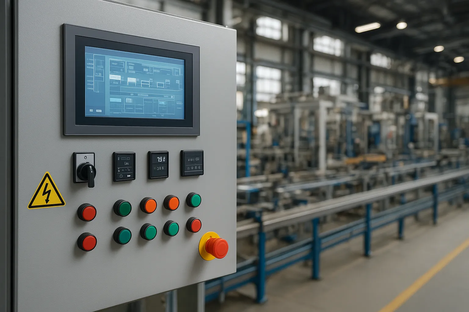 tableros de control para líneas de producción manufactura